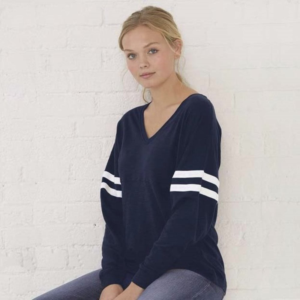 Boxercraft Women's Slub VarsiTee V-Neck Jersey NWT
